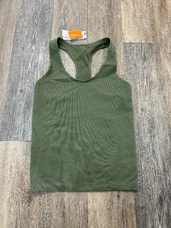 Athletic Tank Top By Calvin Klein Performance In Green, Size: L