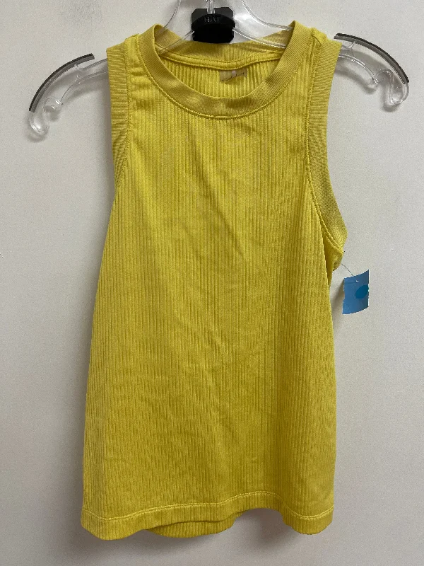 Athletic Tank Top By Calia In Yellow, Size: Xs