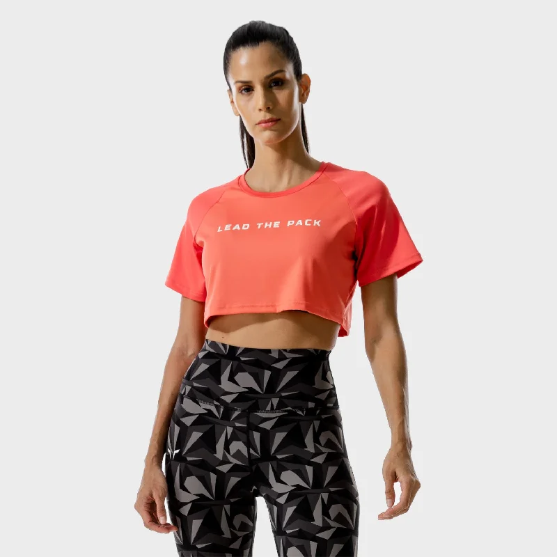 Women's Transitional Garments LAB360° Crop Tee - Hot Coral