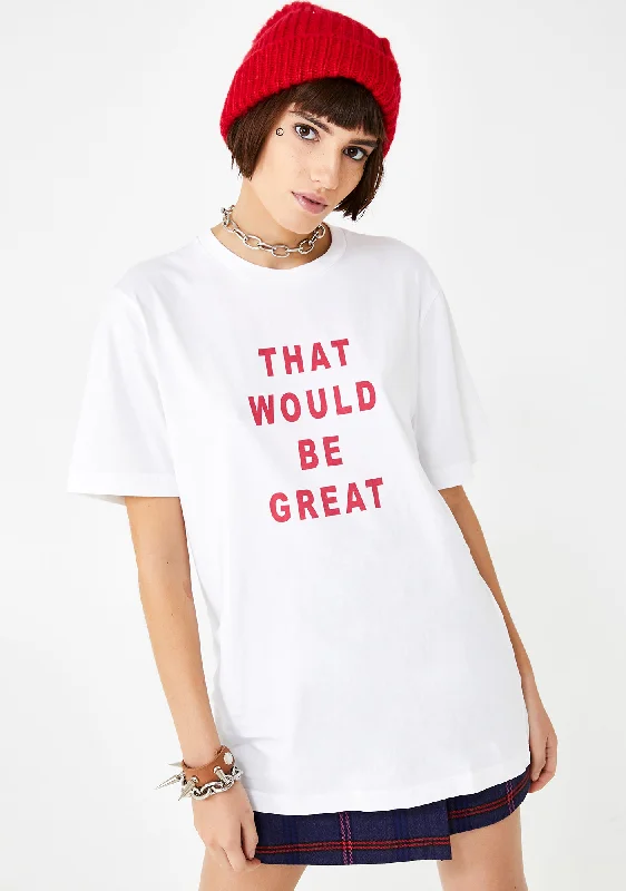 Women's Casual Outfit That Would Be Great Graphic Tee