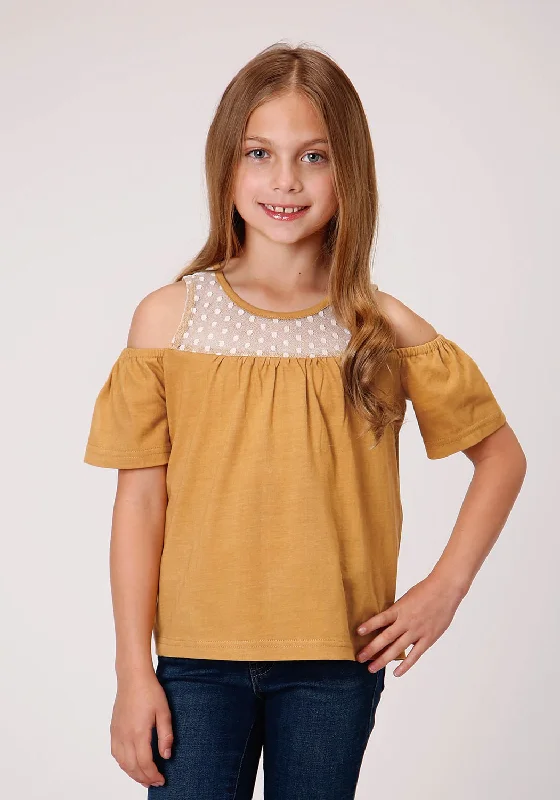 Women's Clothes for All-Day Comfort and Style Roper Girls Yellow 100% Cotton Dip Dyed S/S Tunic