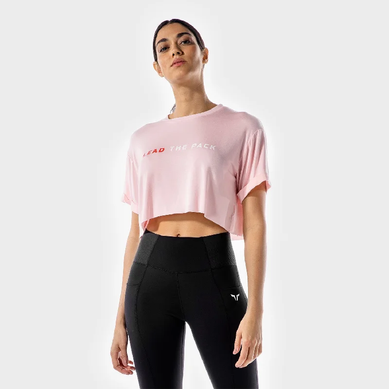 Charming Women's Outfit For Special Occasions The Pack Crop Tee - Baby Pink