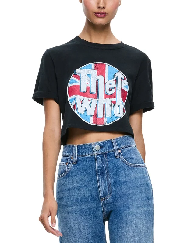 Chic Casual Wardrobe Essentials alice + olivia Maxie Cropped T-Shirt