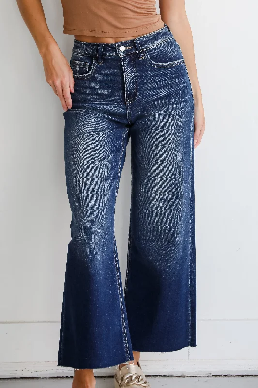 Clearance Sale Online Sarah Dark Wash Tummy Control Wide Leg Jeans