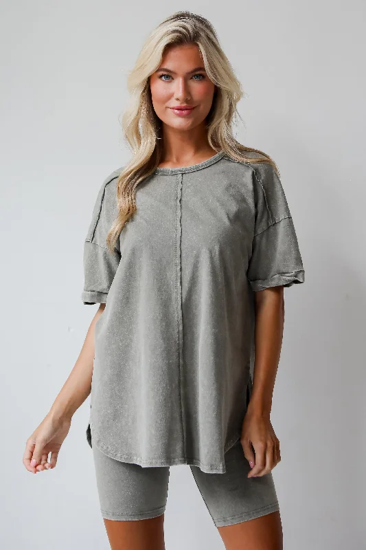 Best Clearance Sales Right Now FINAL SALE - Comfy Mindset Oversized Tee - DU DEAL