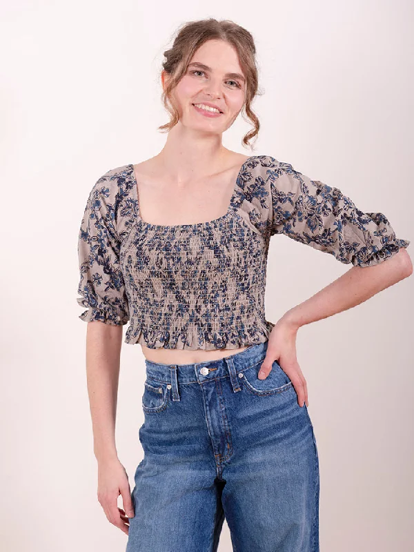 Elegant Fashion Theodora Blouse - Birch Blossom