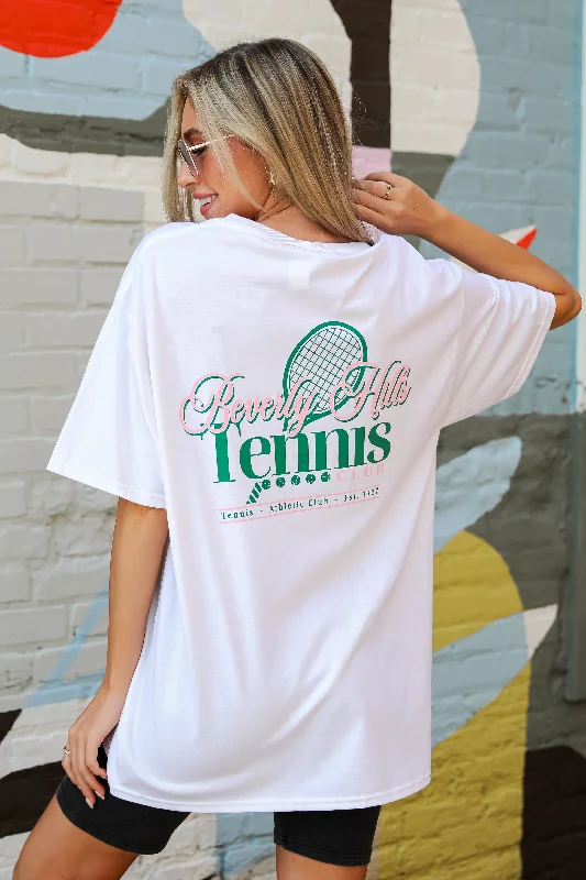 Minimalist Style FINAL SALE - Beverly Hills Tennis Club Graphic Tee