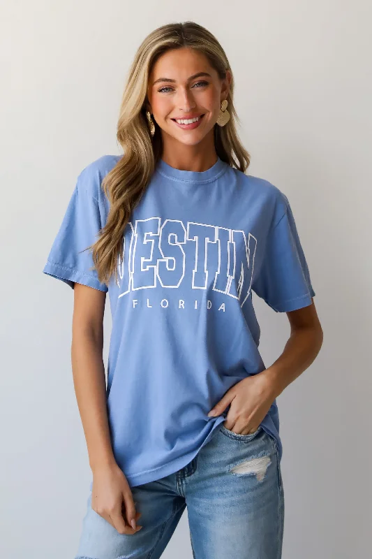 Big Sale Event Light Blue Destin Florida Tee