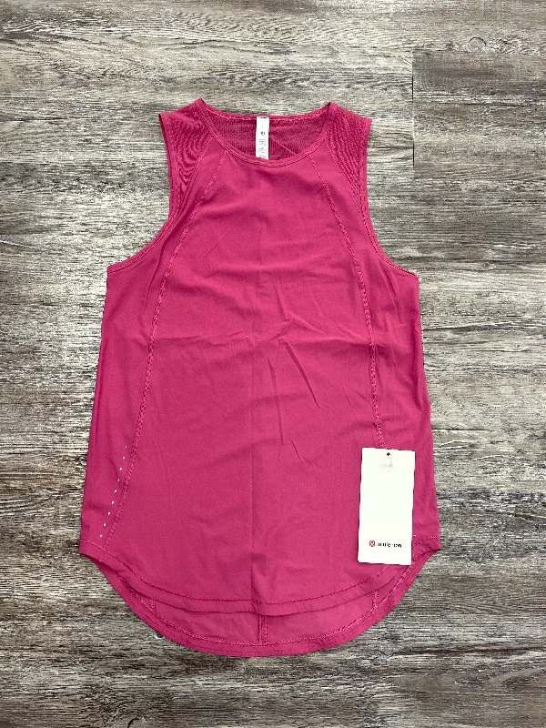 Athletic Tank Top By Lululemon In Pink, Size: 2