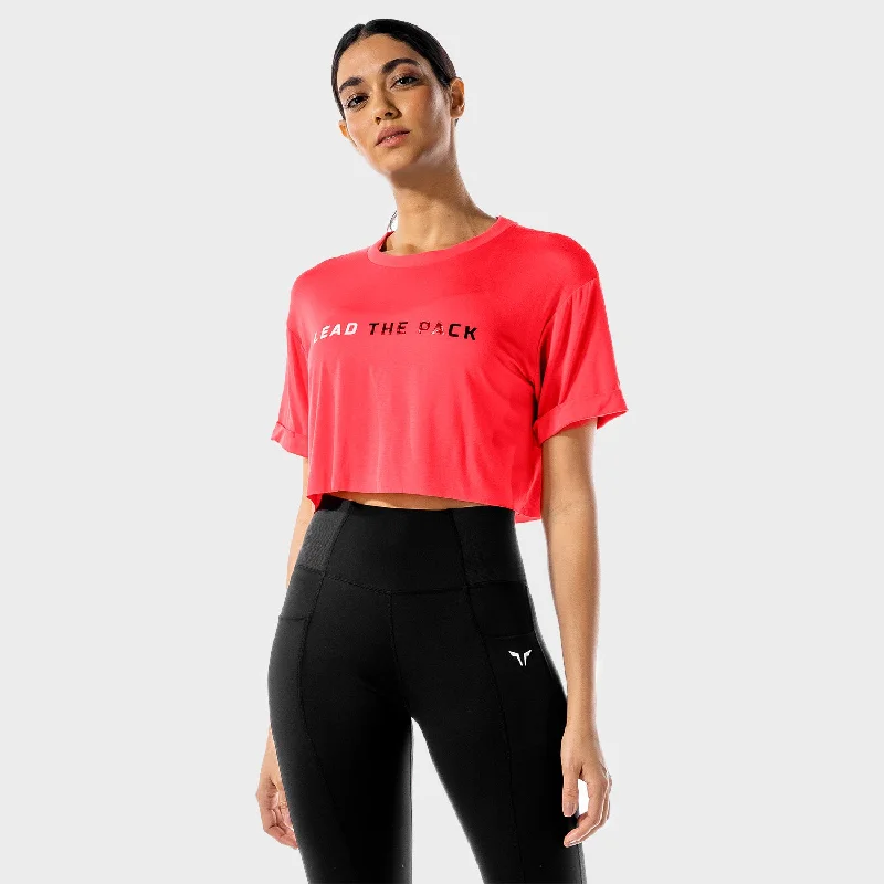 Women's Transitional Outfit The Pack Crop Tee - Hot Pink