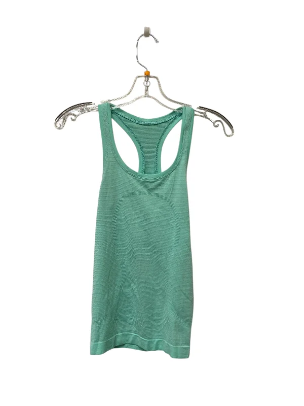 Athletic Tank Top By Lululemon In Teal, Size: 0