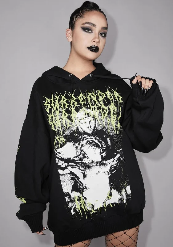 Woman Clothing Plus Surrender To Me Graphic Hoodie