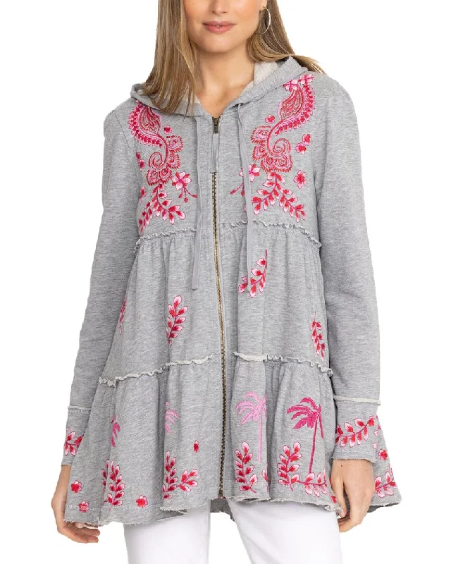 Timeless Classics Johhny Was Cassia Tiered Hoodie