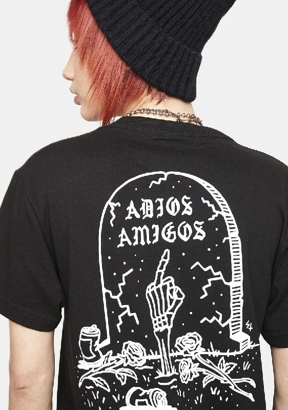 Women's Formal Event Outfit Adios Graphic Tee