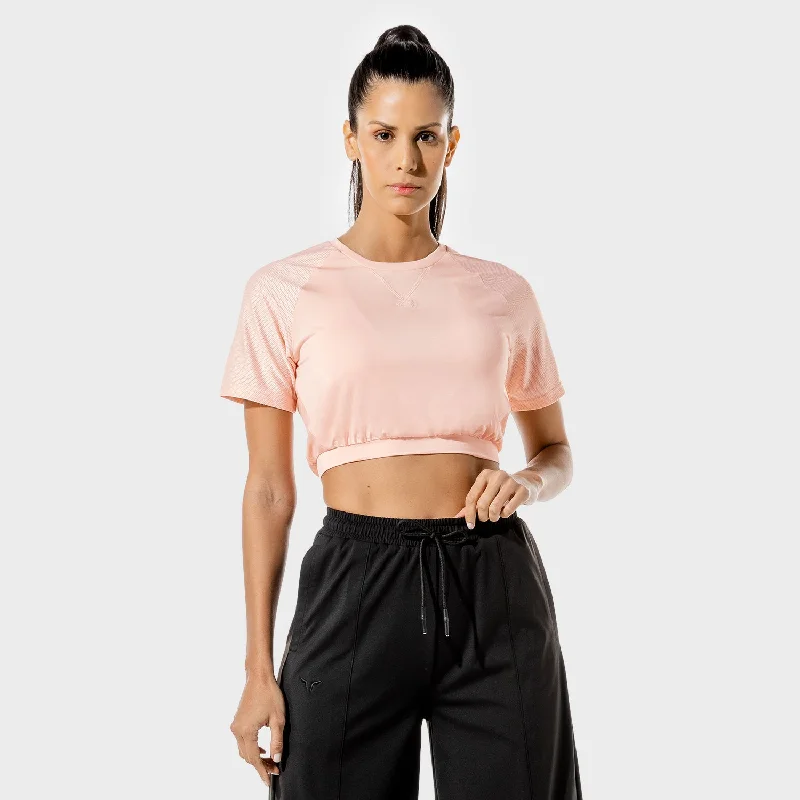 Designer Women's Fashion Online Women's Fitness - Crop Top - Peachy Keen