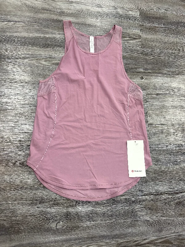 Athletic Tank Top By Lululemon In Pink, Size: 4