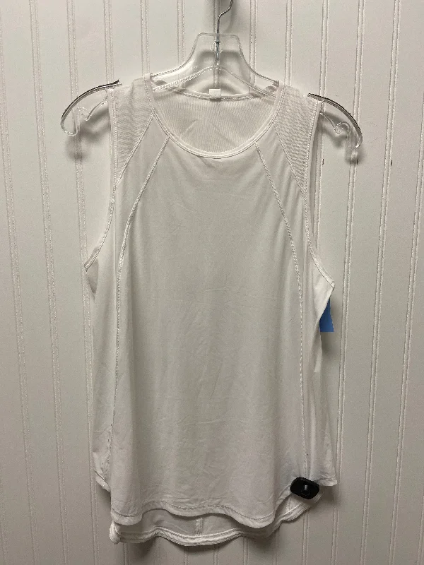 Athletic Tank Top By Lululemon In White, Size: M