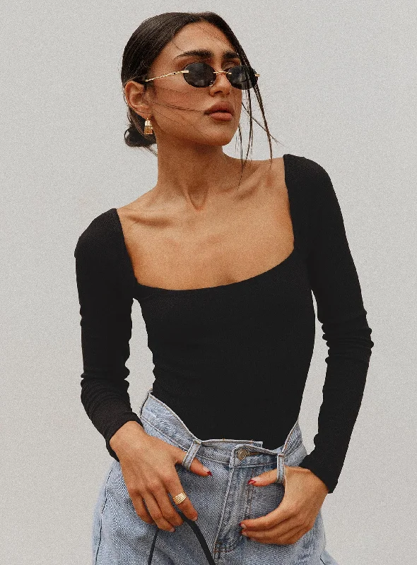 Casual Wear Charlotte Bodysuit Black Tall