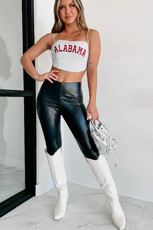 Casual Outfit For Women That's My Team Embroidered Corset Top (Alabama)