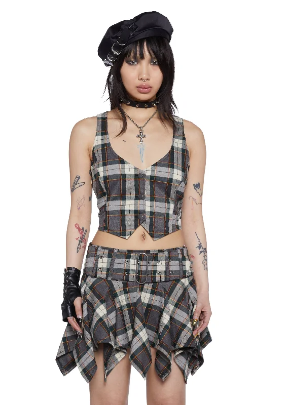 Women's Athletic Apparel Punk Revival Cropped Vest