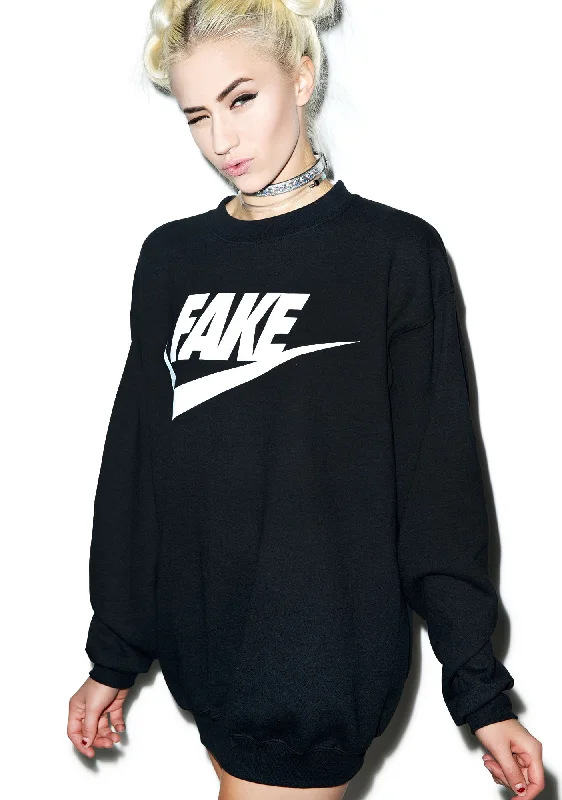 Versatile Women's Fashion Fake It Sweatshirt