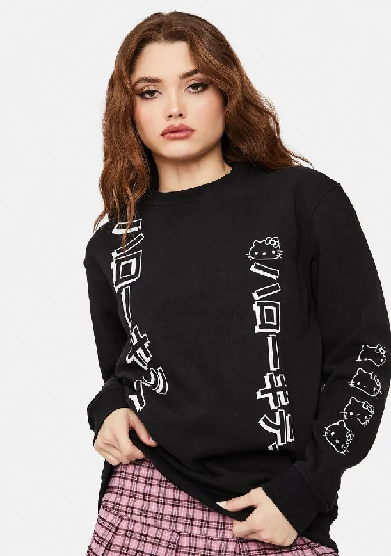 Women's Evening Wear Hello Kitty Crewneck Sweatshirt