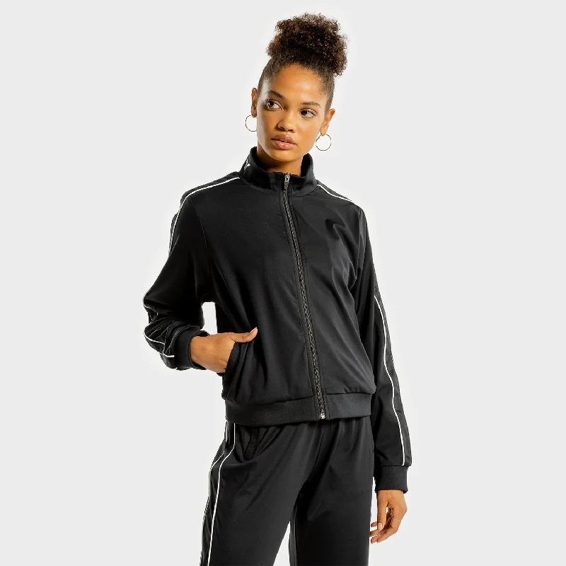 Comfortable Casual Women's Clothing Noor Track Top - Onyx