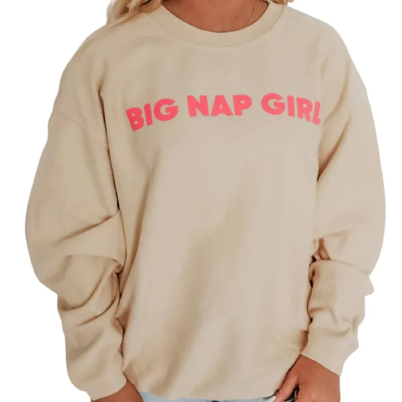 New Arrival Discounts Big Nap Girl Neon Corded Sweatshirt In Yellow