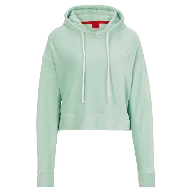 Affordable Online Boutiques Hoodie in terry fabric with handwritten logo