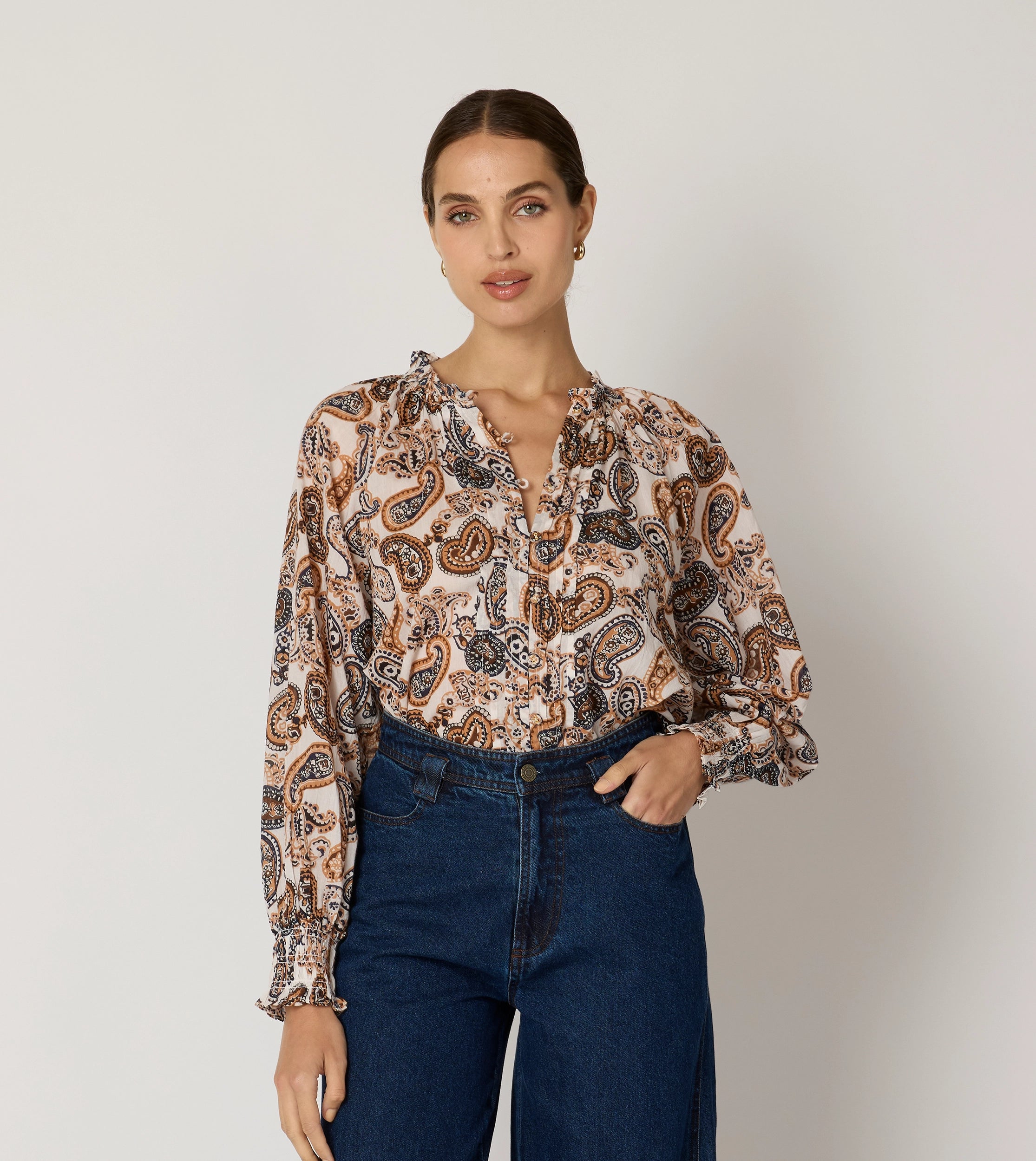 Clothing Brands Ivy Blouse | Nutmeg Paisley