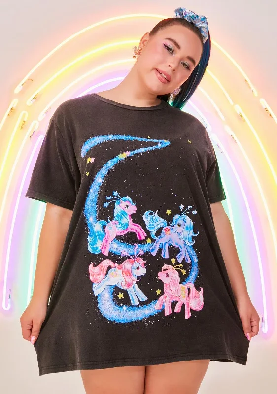 Women's Clothing Boutique Plus Galactic Traveler Oversized Graphic Tee