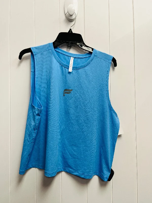 Athletic Tank Top By Fabletics In Blue, Size: L