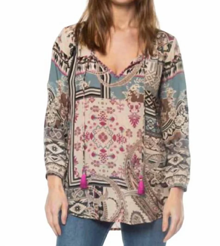 Women's Everyday Garments Janessa Tunic Top In Mosaic