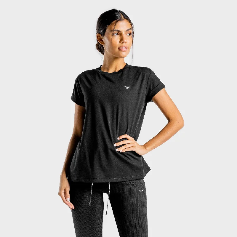 Bold Fashion Luxe Oversize Tee - Onyx