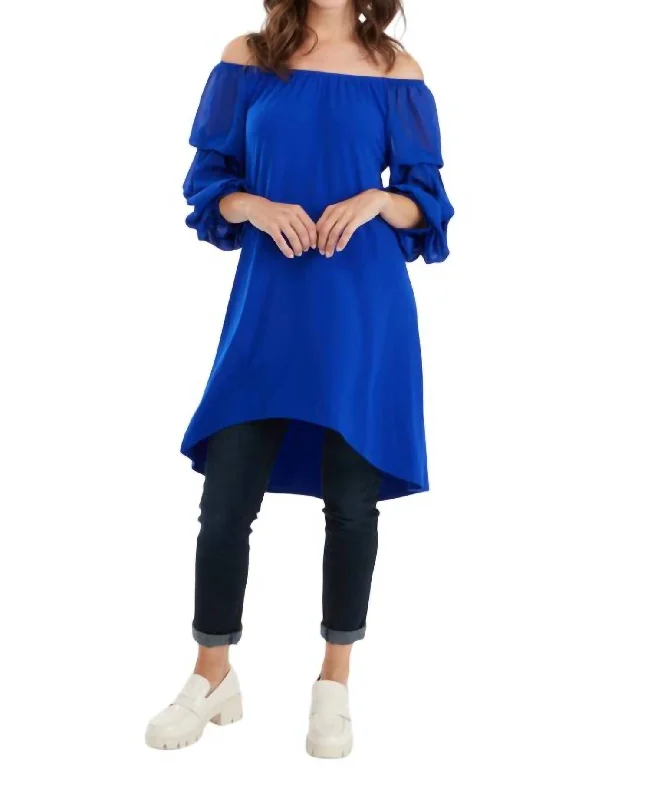 Clothing Store Tunic Top In Royal