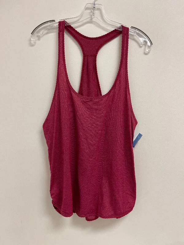 Athletic Tank Top By Lululemon In Red, Size: S