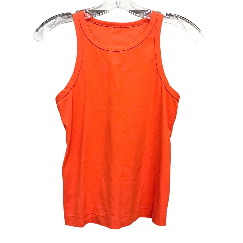 Athletic Tank Top By Lululemon In Orange, Size:S