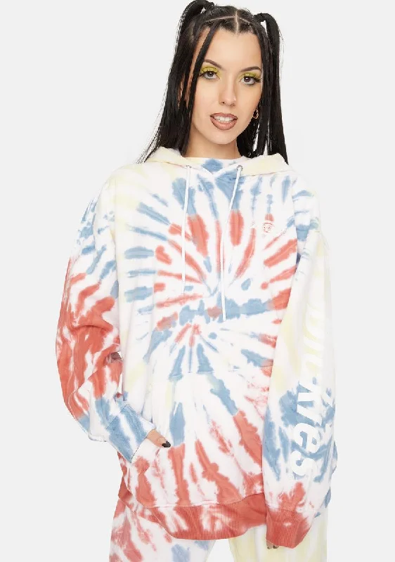 Effortless Chic for Women Apricot Swirl Tie Dye Sweatshirt