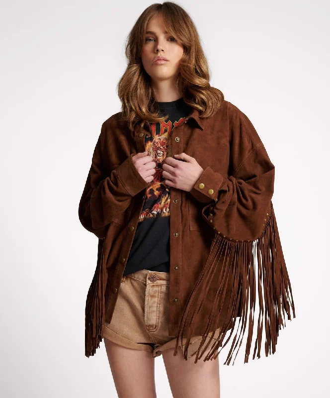 Stylish Dresses for Women BLIND FOR LOVE FRINGED DARIA JACKET