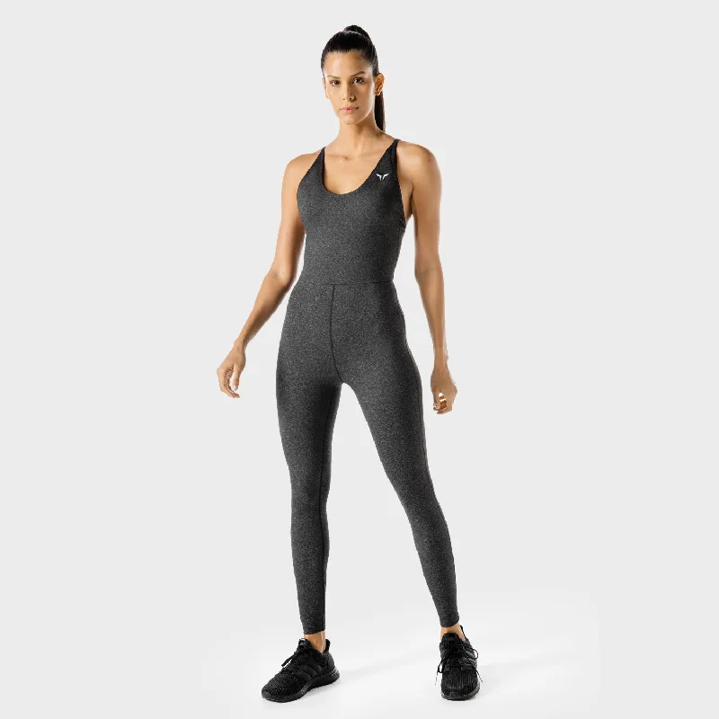 Stylish Dresses for Women Women's Fitness - Performance Catsuit - Black Marl