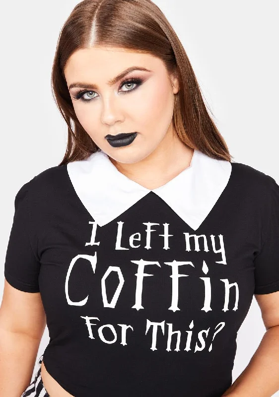 Women's Evening Attire Plus Return To Coffin Graphic Tee