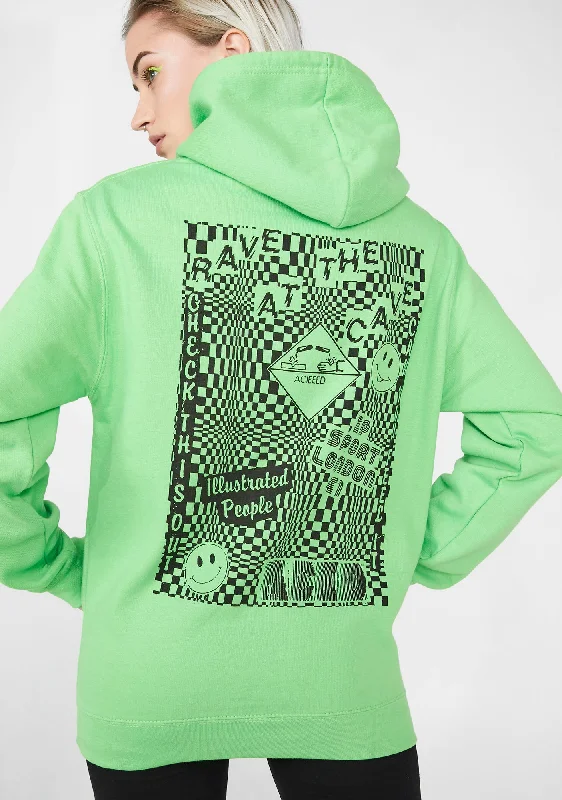 Clothes Woman Rave At The Cave Hoodie