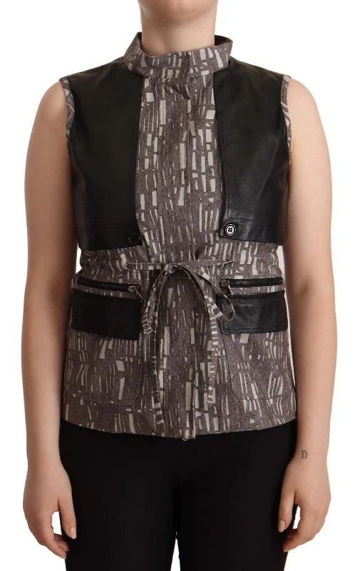 Unique Women's Fashion Pieces Comeforbreakfast  Vest Leather Sleeveless Top Women's Blouse