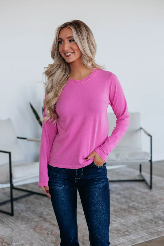 Casual Chic for Women Shanna Long Sleeve Tee - Taffy