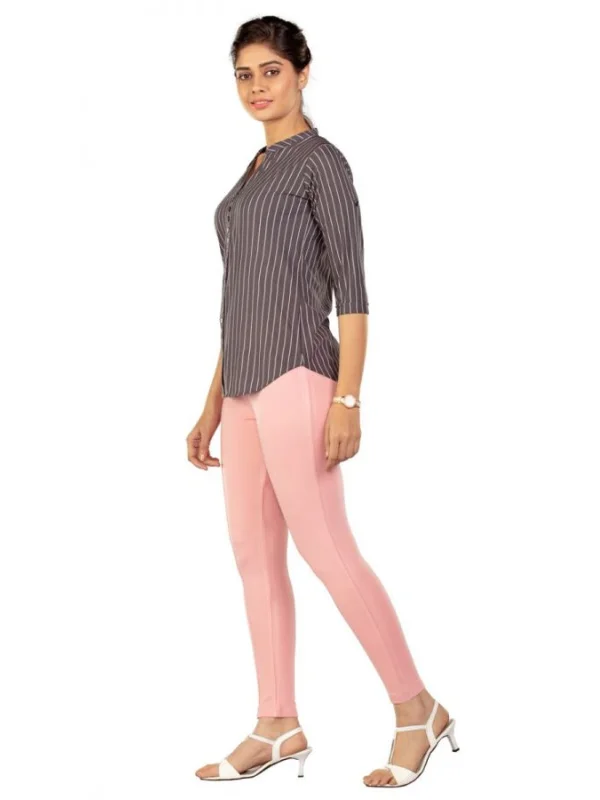 Women's Vintage Attire Treggings-Dusty Pink