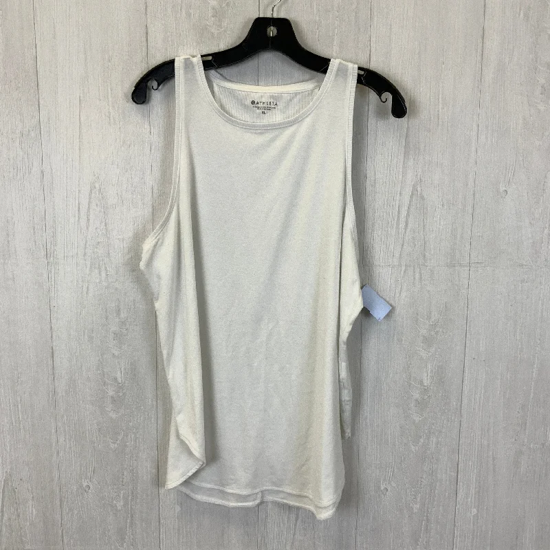 Athletic Tank Top By Athleta In White, Size: Xl