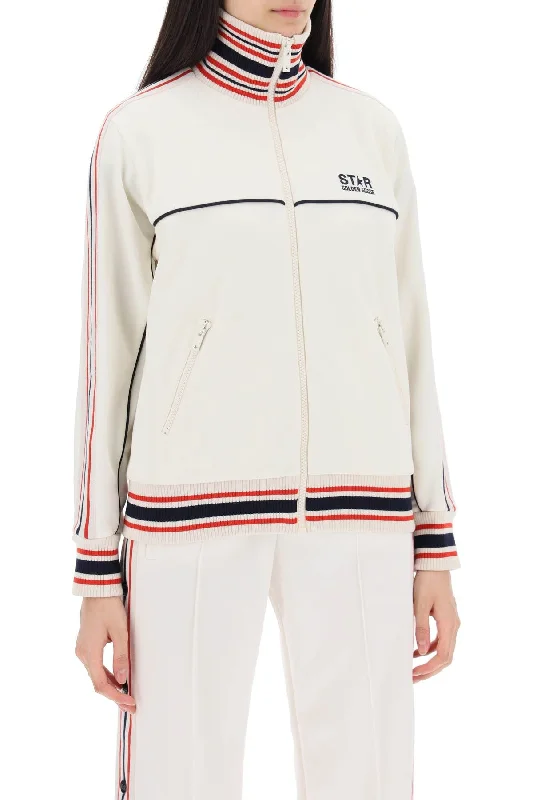 Women's Holiday Apparel Golden Goose 'track Sweatshirt With Contrasting Hem Edges