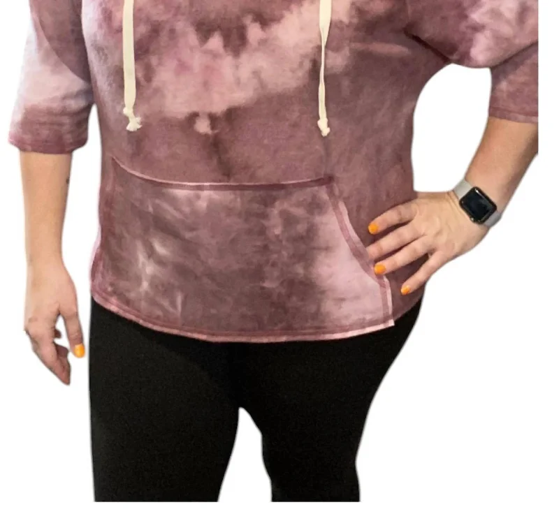 Women's Athleisure Apparel Relaxed Fit Hoodie In Mauve