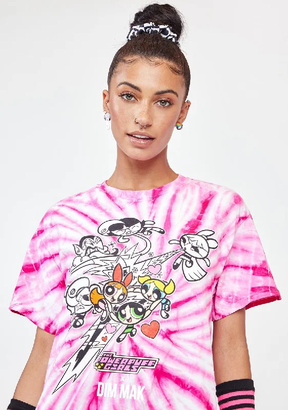 Women's Professional Outfit X Powerpuff Girls Him Graphic Tee