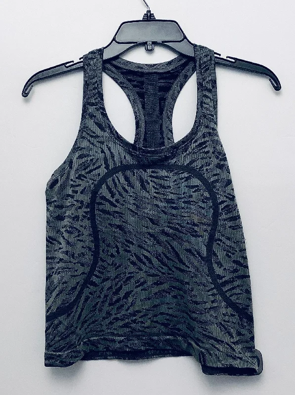 Athletic Tank Top By Lululemon In Grey, Size: M